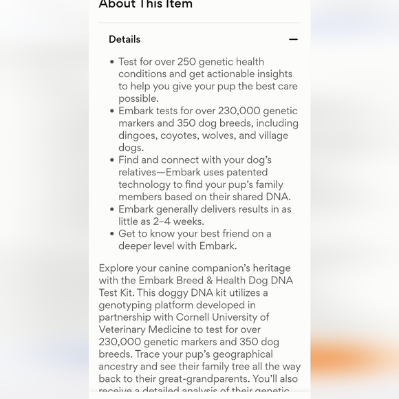 Bark Dog DNA Test Kit - Vibrant Blue - Picture 4 of 5